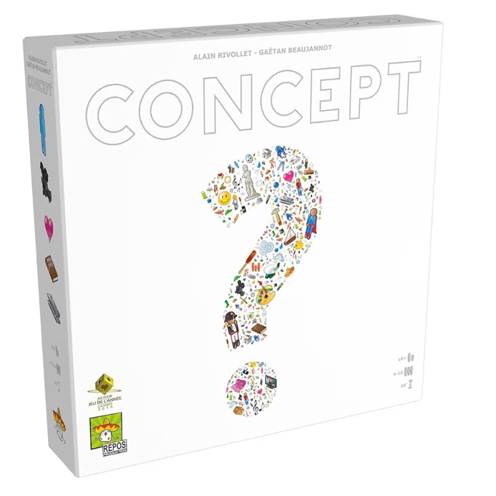 Concept Family Party Board Game for Ages 10+, from Asmodee